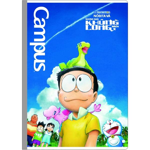Combo 5 Tập Doraemon Nobita's New Dinosaur - 4 Ô Ly 48 Trang ĐL 120g/m2 - Campus NB-BDND48 (Mẫu Màu Giao Ngẫu Nhiên)