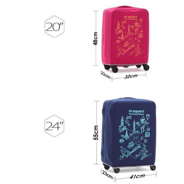 (Giá sale) Túi bọc vali Msquare size 20, 24 và 28