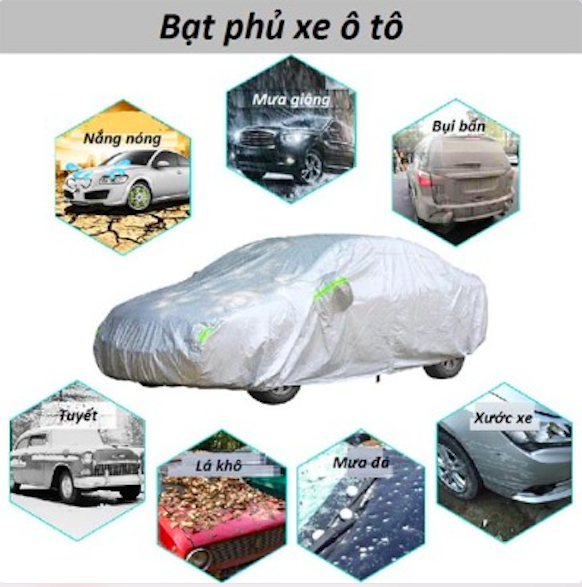 Bạt Phủ xe Ô Tô Mitsubishi Xpander Chỗ Vải Dù OXFORD Siêu Bền, Bạt Trùm Xe Hơi Chống Nắng Mưa Bảo Vệ Xe