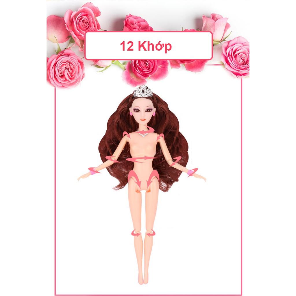 Set Hộp Búp Bê Gia Đình Kèm Phụ Kiện 98 Chi Tiết Thời Trang