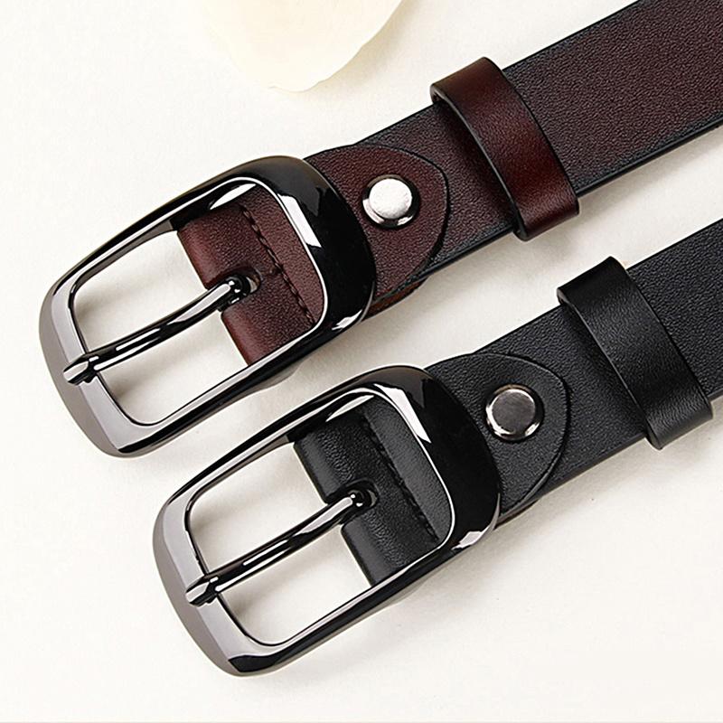 2021 Phụ Nữ Da Thật Thời Trang Retro Dây Cao Cấp Sang Trọng Nữ Kim Loại Đôi Móc Khóa Mới Liệt Kê Dây