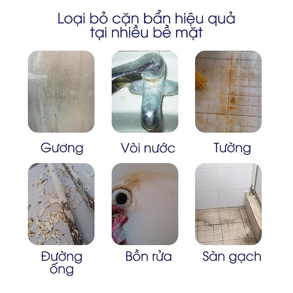 Combo 02 Chai Xịt Tẩy Cặn Bẩn Trên Bồn Rửa Sứ Gạch Men Vách Nhà Tắm Siêu Sạch Chai 500ml Hiệu HERNYOUN