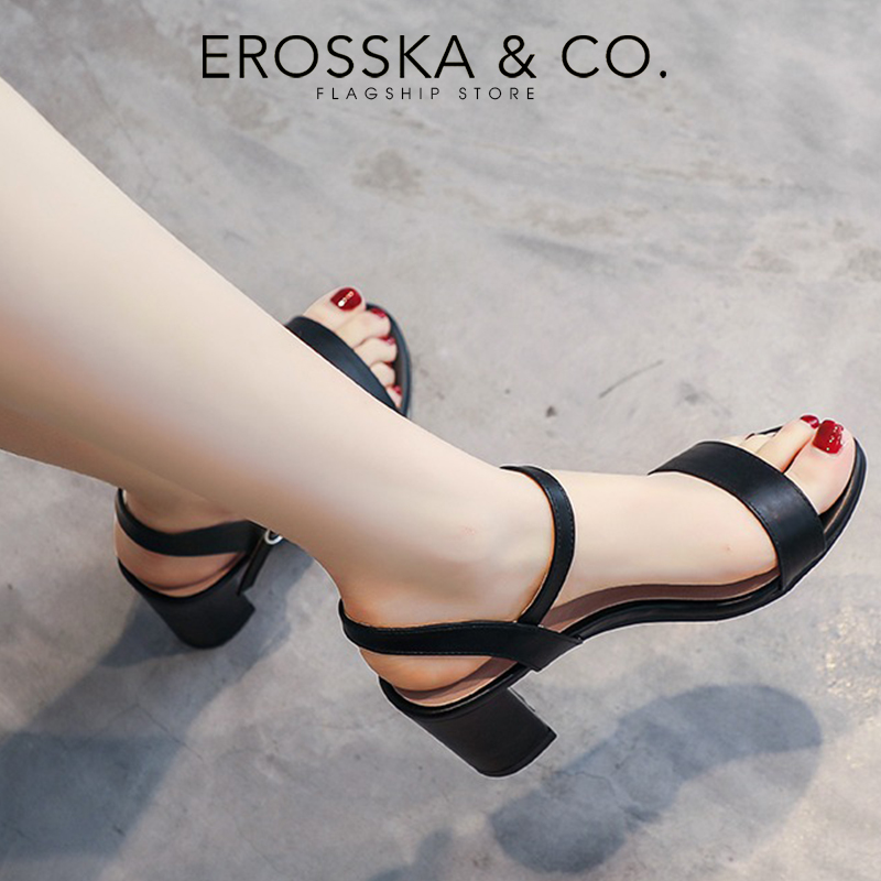 Erosska _ Giày sandal nữ thời trang Erosska gót vuông cao 7cm _ EB066