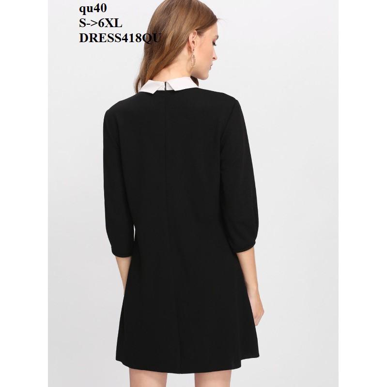 DRESS334 ĐÂM SUÔNG CỔ SEN NƠ
