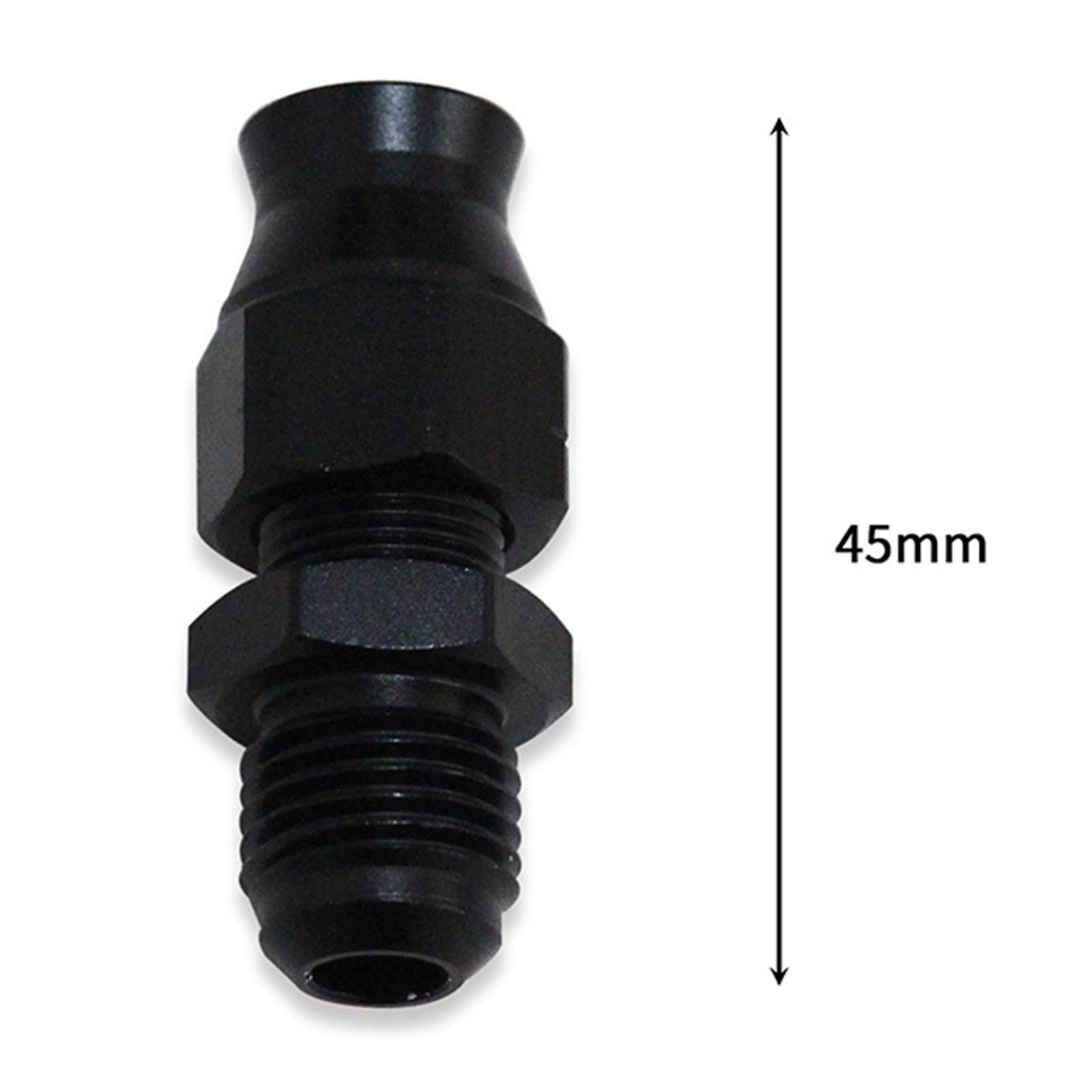 6AN to 5/16" Male Thread Fuel Hardline Fitting Aluminum Anti-Leak Quick Connector