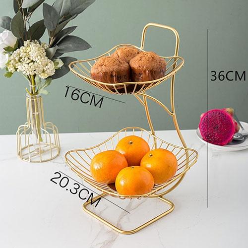 Khay đựng bánh kẹo hoa quả 3 tầng trang trí bàn ăn nhà bếp- Khay đựng hoa quả decor bàn trà nhà hàng khách sạn