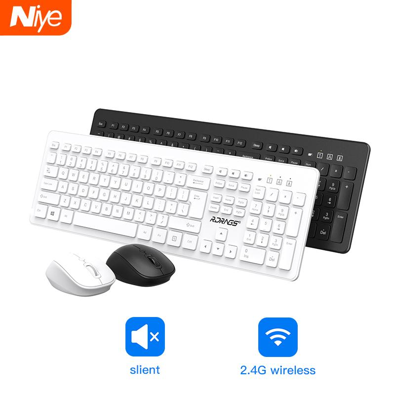 Bàn Phím Và Chuột Không Dây 2.4G Protable Bàn Phím Chuột Combo Bộ Dành Cho Máy Tính Bảng Và Laptop Mac Máy Tính Để Bàn Máy Tính Thông Minh Smart Tivi
