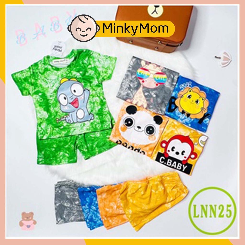 Bộ Cộc Tay Loang Cho Bé LNN25 Đồ Bộ Thun Lạnh Cao Cấp Mềm Mịn Thoáng Mát Hàng Loại 1 MINKY MOM Dễ Chịu, Thoải Mái Cho Bé