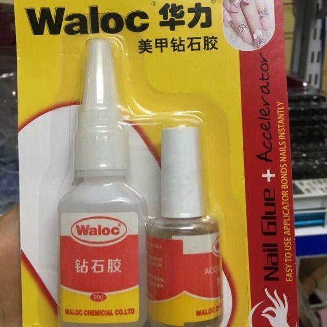 Keo Waloc gắn móng gắn đá