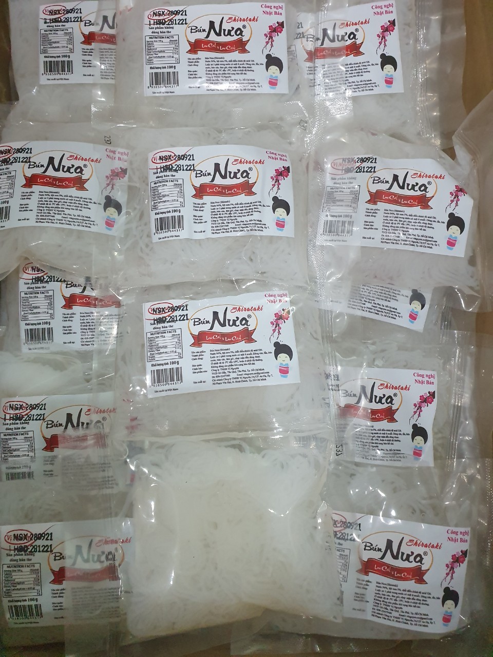 Bún Nưa Cuộn Shirataki Vị Nguyên 100Gram