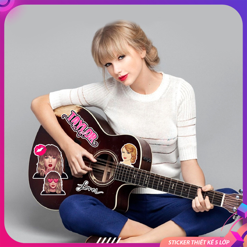 Sticker Taylor Swift | Set 50 Hinhf Sticker PVC Chống Thấm Nước Chống Bay Màu