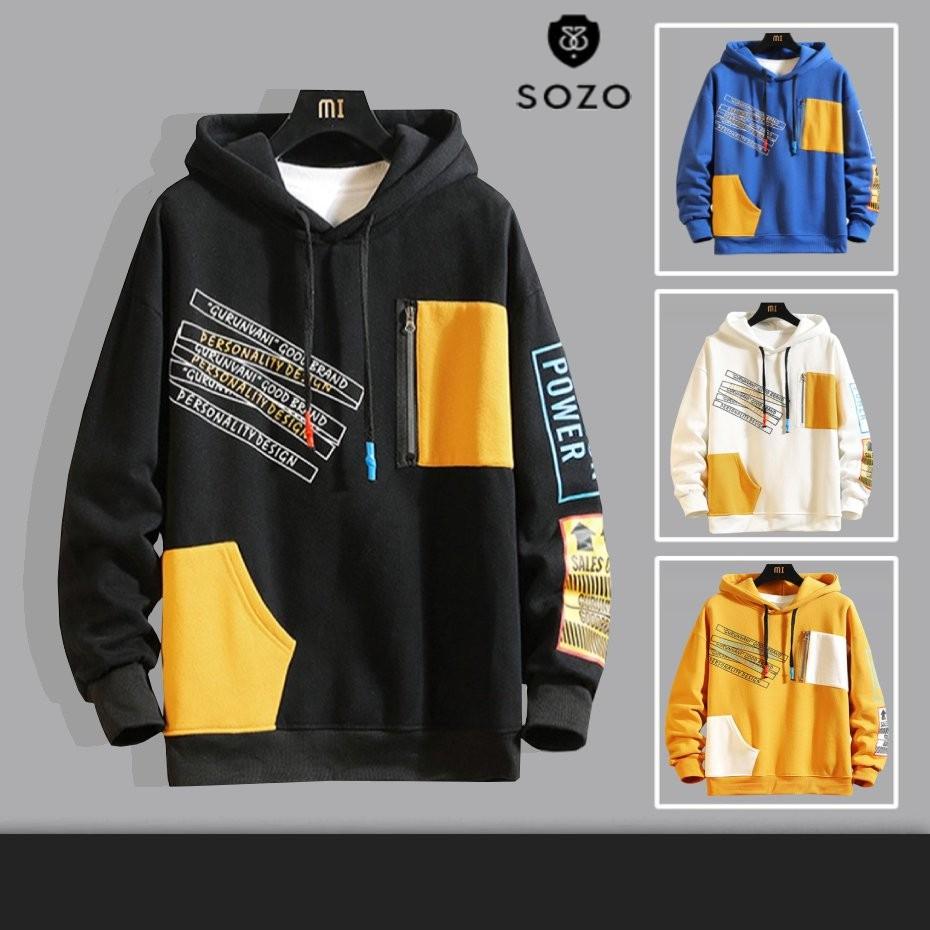 Áo Hoodie Nón Chui Trùm Đầu Nữ Nam Unisex Chất Vải Nỉ Poly Túi Bên Hông, ÁO HOODIE THỜI TRANG NAM NỮ UNISEX FORM RỘNG HOẠT HÌNH CHẤT NỈ BÔNG PHONG CÁCH