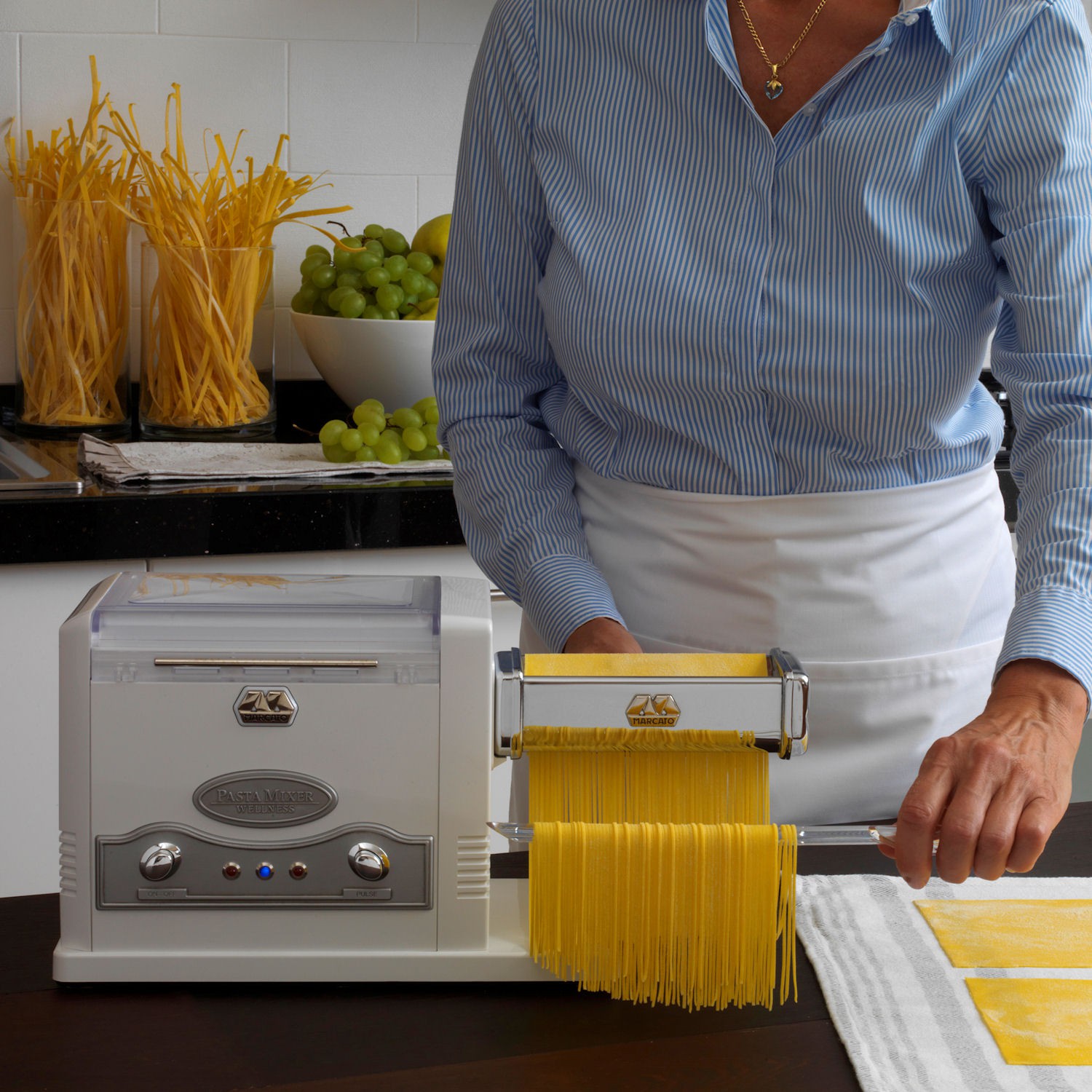 Máy Trộn Bột Và Cắt Mì Ý Marcato Pasta Fresca Xuất xứ Ý