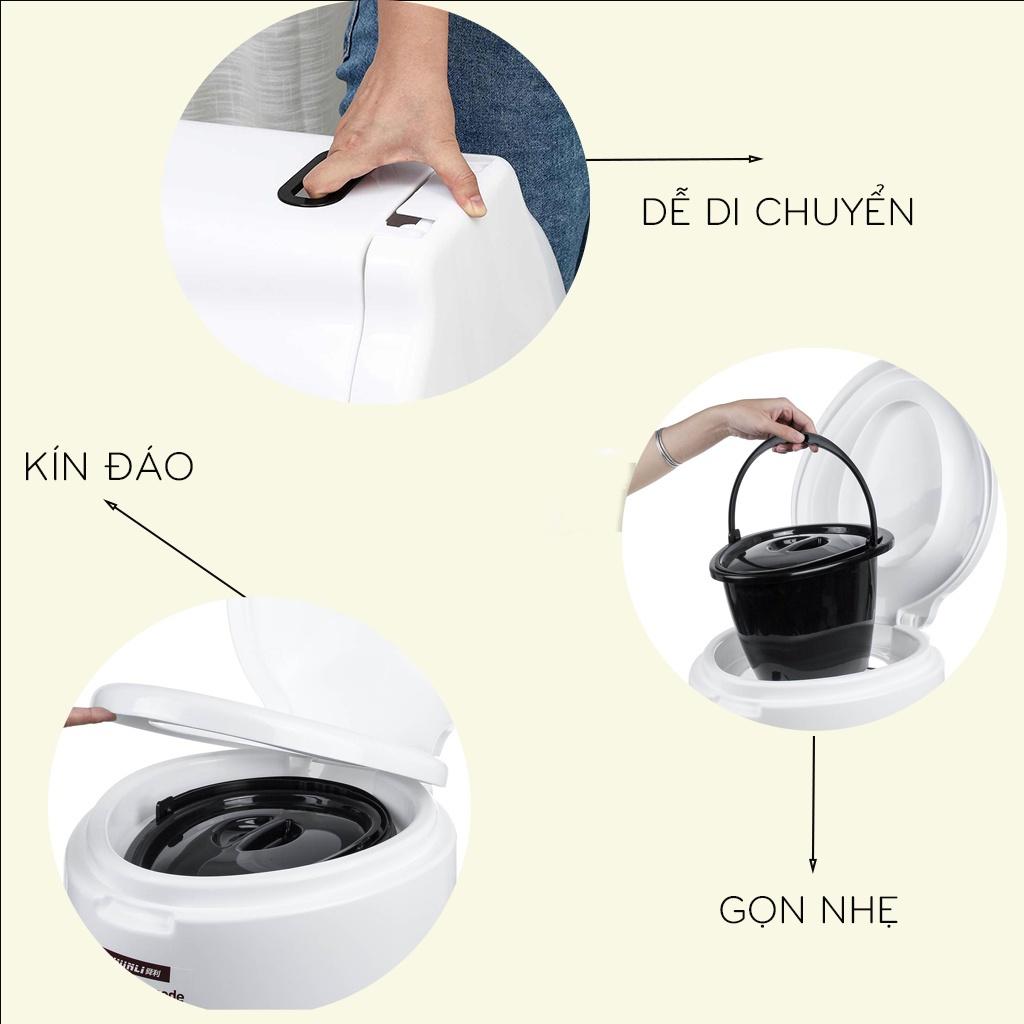 Bô vệ sinh,bô di động cho người già, bà bầu vô cùng chắc chắn