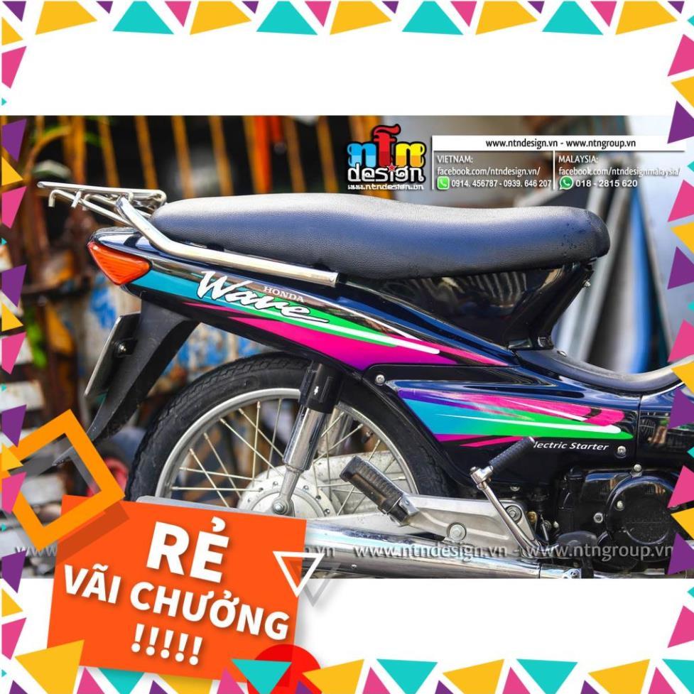 Tem Rời Wave Nhỏ Mẫu Zin Hồng Xanh Đen