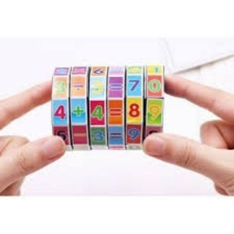 combo 3 chiếc rubik toán học xoay tròn số thích hợp với bé