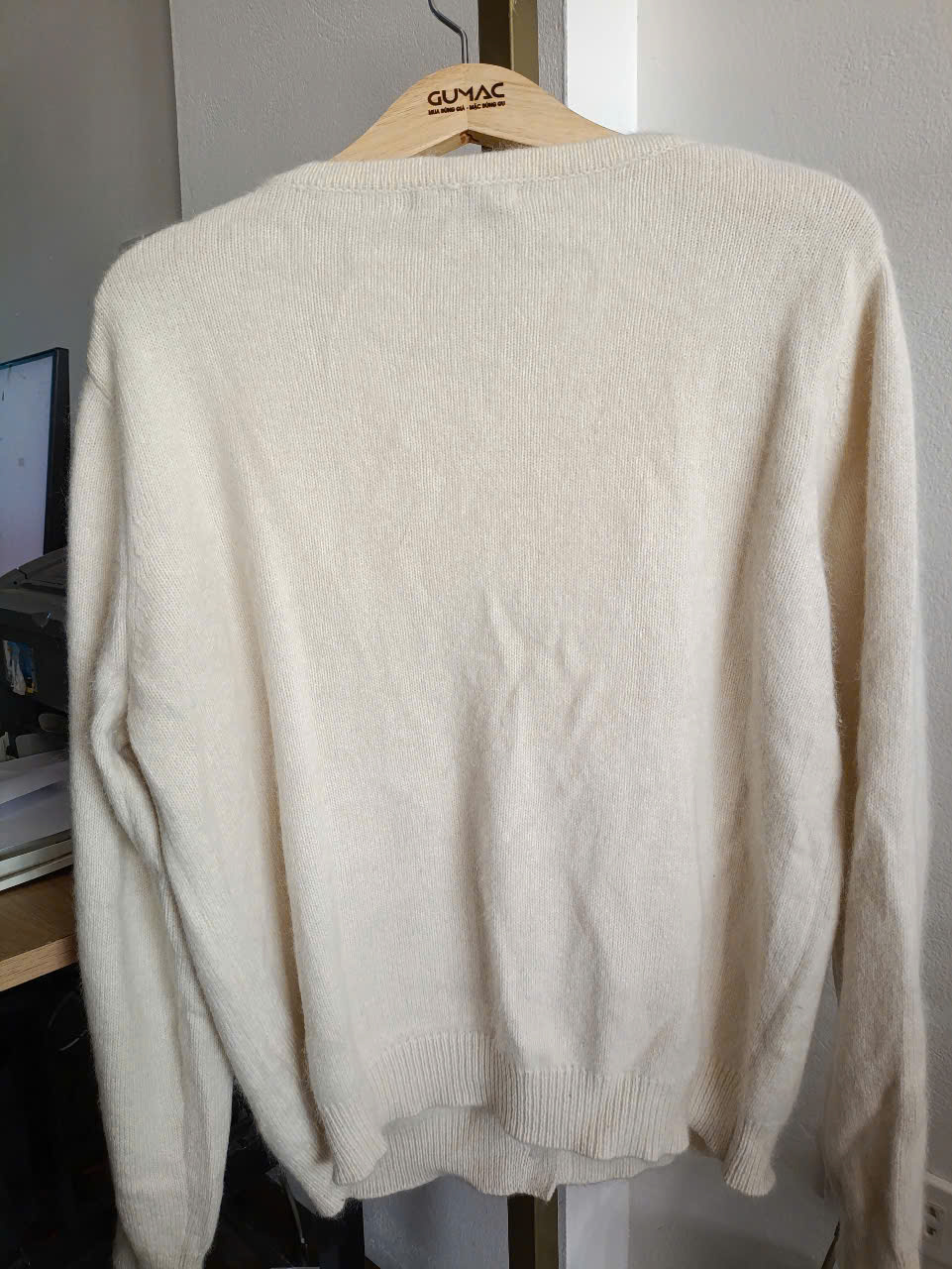 Áo len Cardigan nữ màu trắng (Si tuyển) - Vân Phương Shop