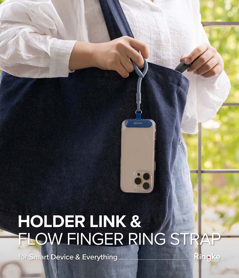 Dây đeo điện thoại RINGKE Holder Link Flow Finger Ring Strap - Hàng Chính Hãng
