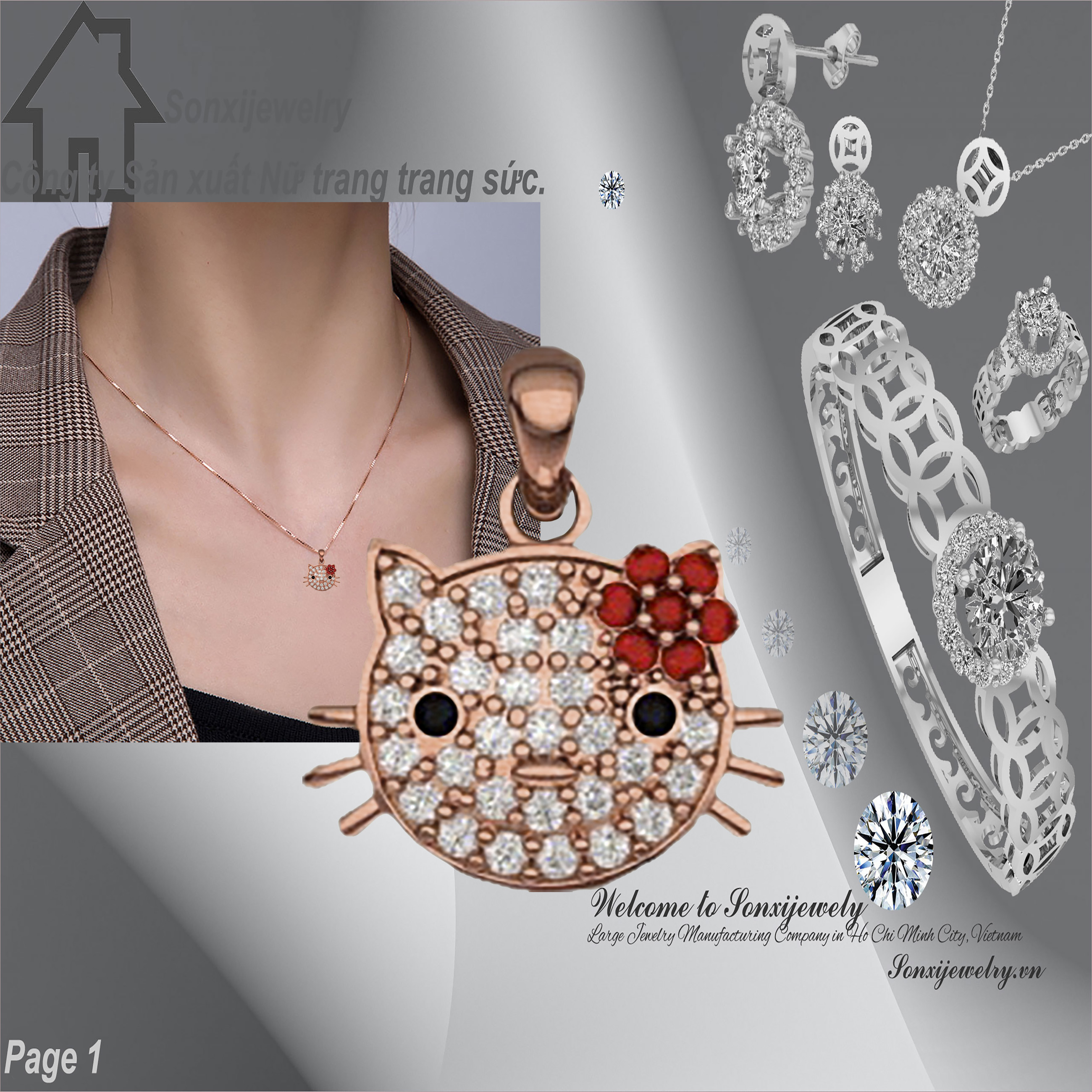 MẶT DÂY CHUYỀN MẠ VÀNG MẪU ĐẸP 5003