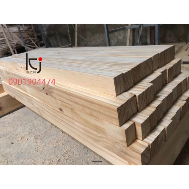 - THANH GỖ THÔNG DÀI 60x3x3CM LÁNG MỊN 4 MẶT