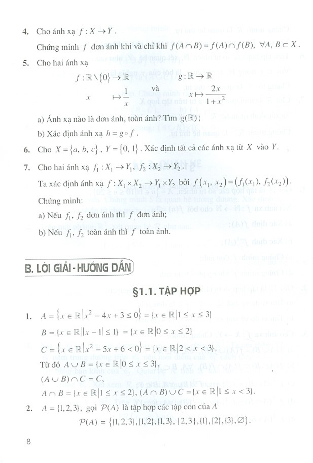 Bài Tập Toán Học Cao Cấp - Tập 1 - Đại Số Và Hình Học Giải Tích