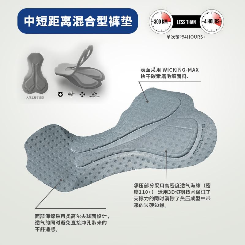 Giá đặc biệt Lampada quần đùi đi xe đạp thể thao mùa xuân và mùa hè cho nam có phần mỏng thoáng khí cho xe đạp ngoài trời làm khô nhanh quần đùi đi xe đạp thoáng khí