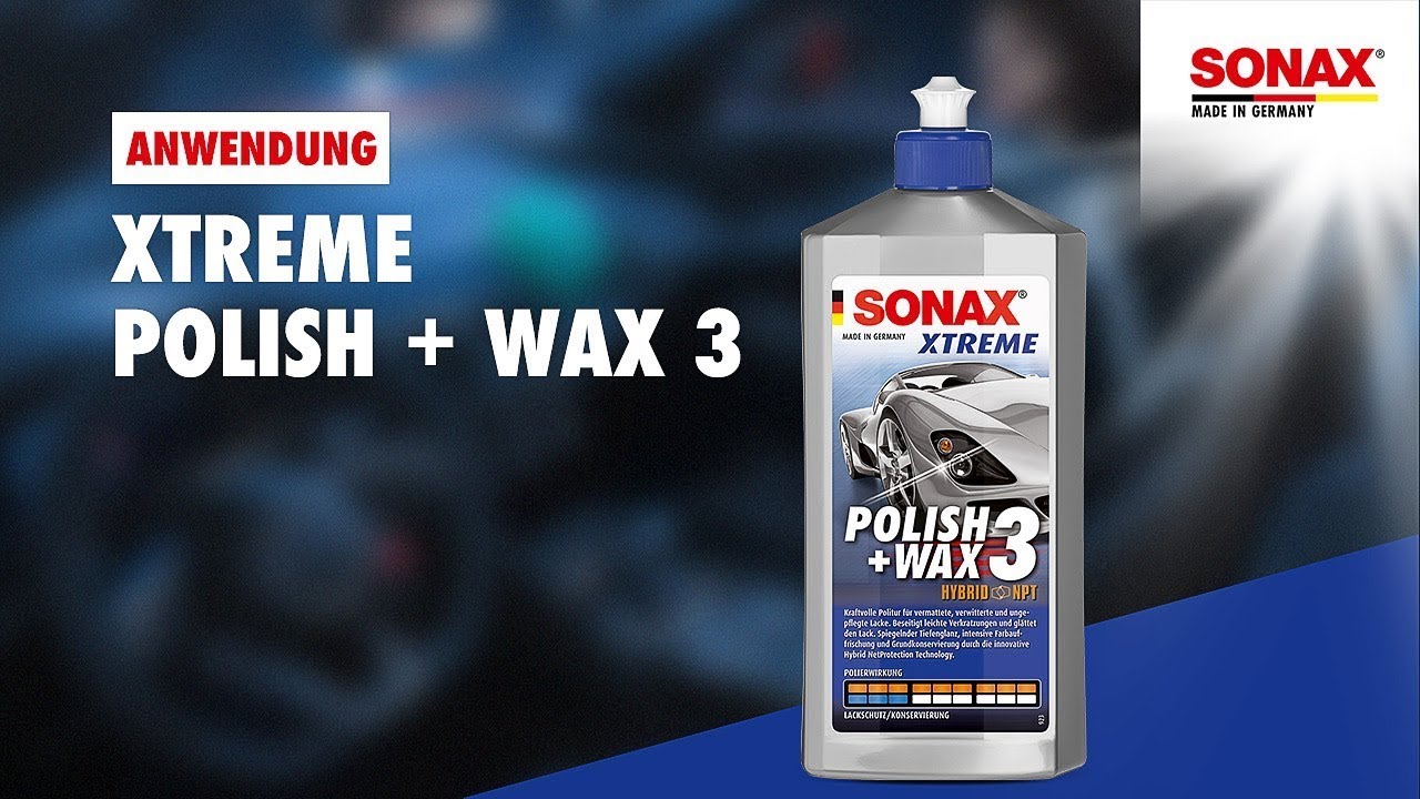 Dung dịch đánh bóng sơn xe Sonax Xtreme Polish Wax 3 250ml 202100