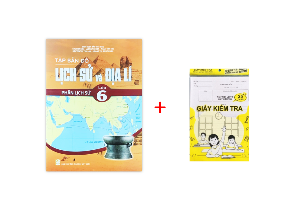 Sách - Tập Bản Đồ Lịch Sử Và Địa Lí 6 Phần Lịch Sử