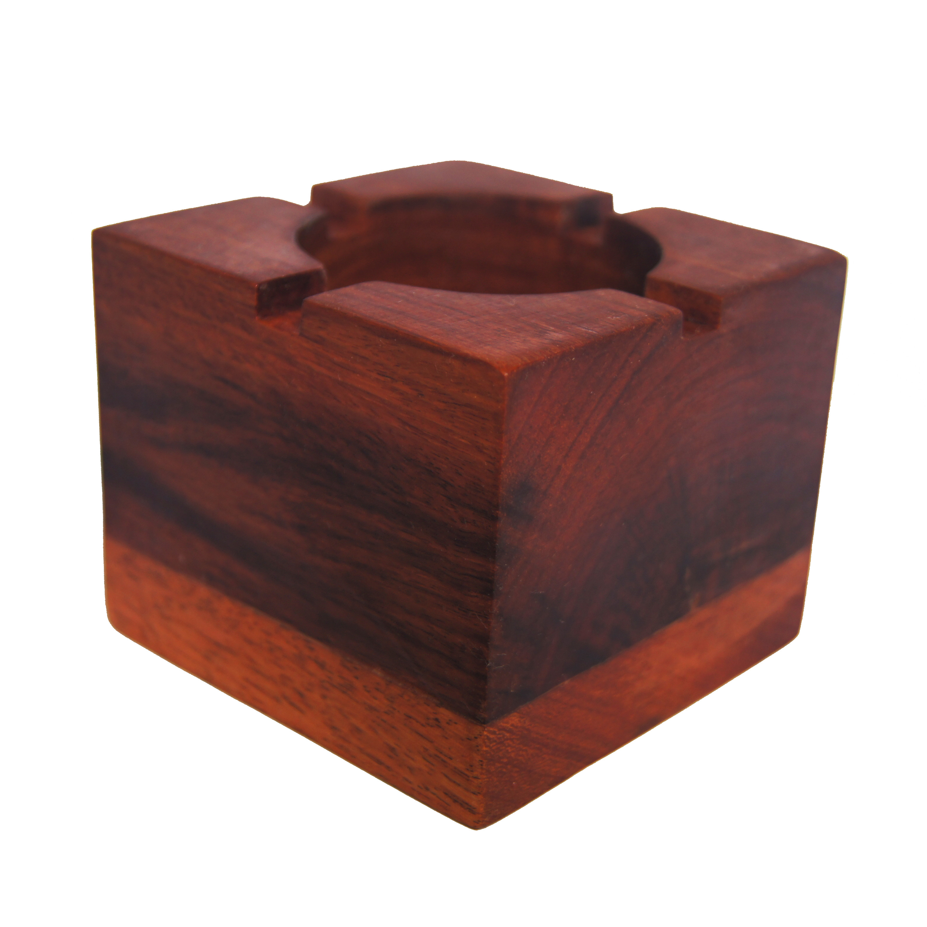 Gạt Tàn Thuốc Bằng Gỗ Thông Tự Nhiên Hình Vuông - Kích Thước DxRxC: 8x8x7cm