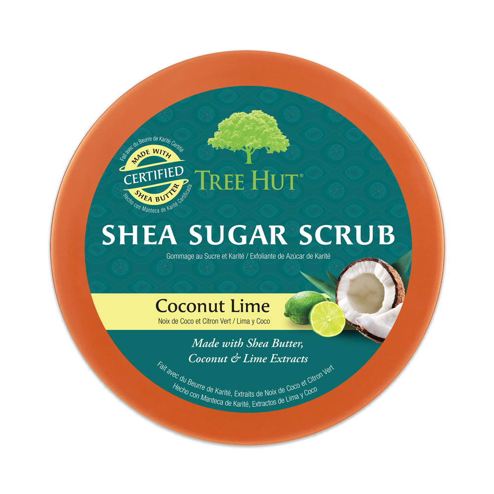 Tẩy tế bào chết cơ thể Tree Hut Shea Sugar Scrub Coconut Lime