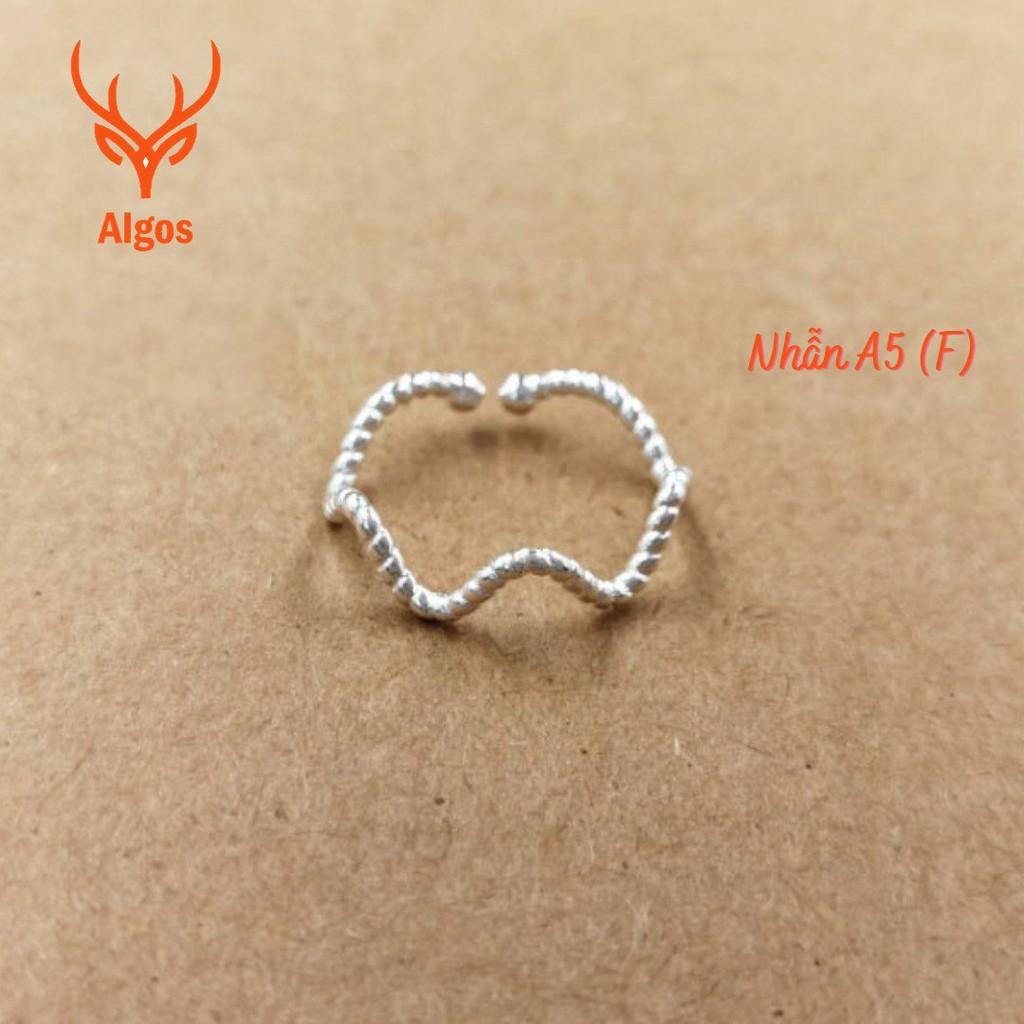 Nhẫn nữ - Xoắn sóng Bạc 925 sáng bền, thiết kế tinh tế phù hợp mọi phong cách, sự kiện