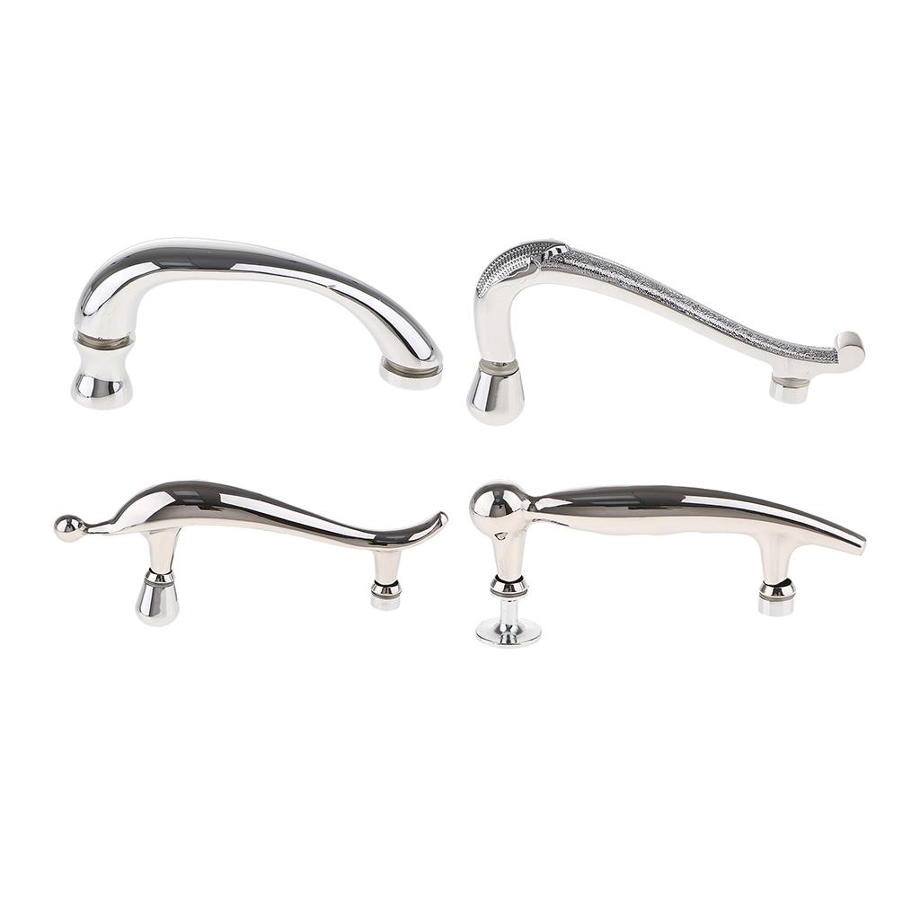Heavy Duty Metal Door Pull Handle for Bathroom Shower Glass Door Silver #1
