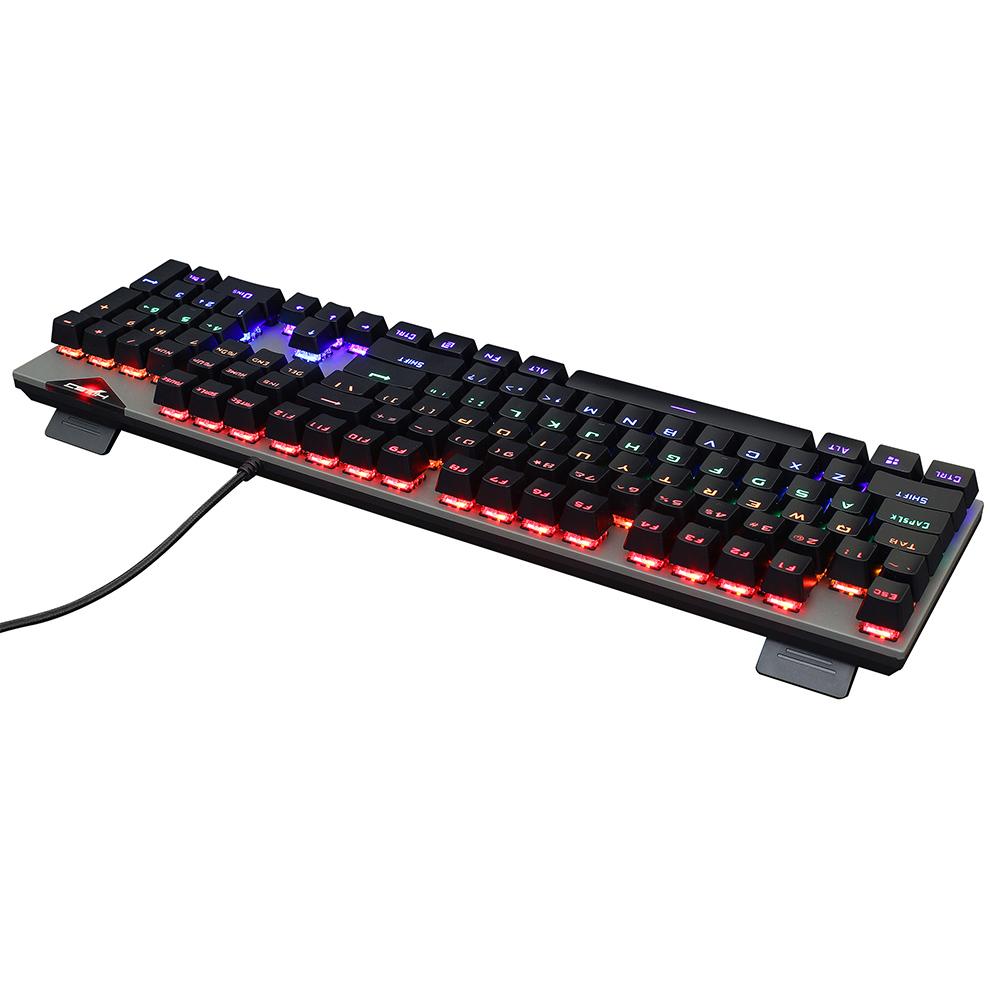 HXSJ L300 Wired 104-key Keyboard RGB Backlit Keyboard N-key Rollover Blue Switch