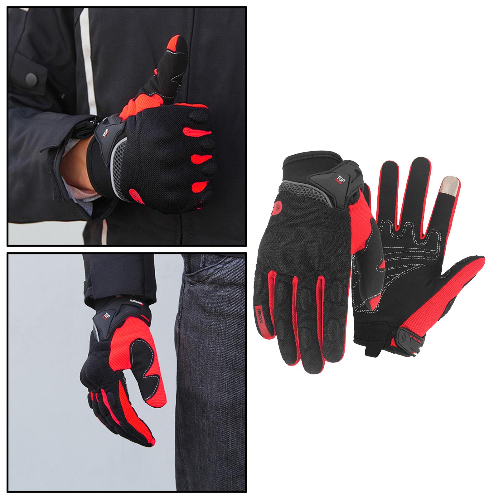 Motorcycle Gloves for Men and Women, Full Finger Touchscreen Motorbike Gloves for Road Racing, Cycling, Climbing, Motocross etc