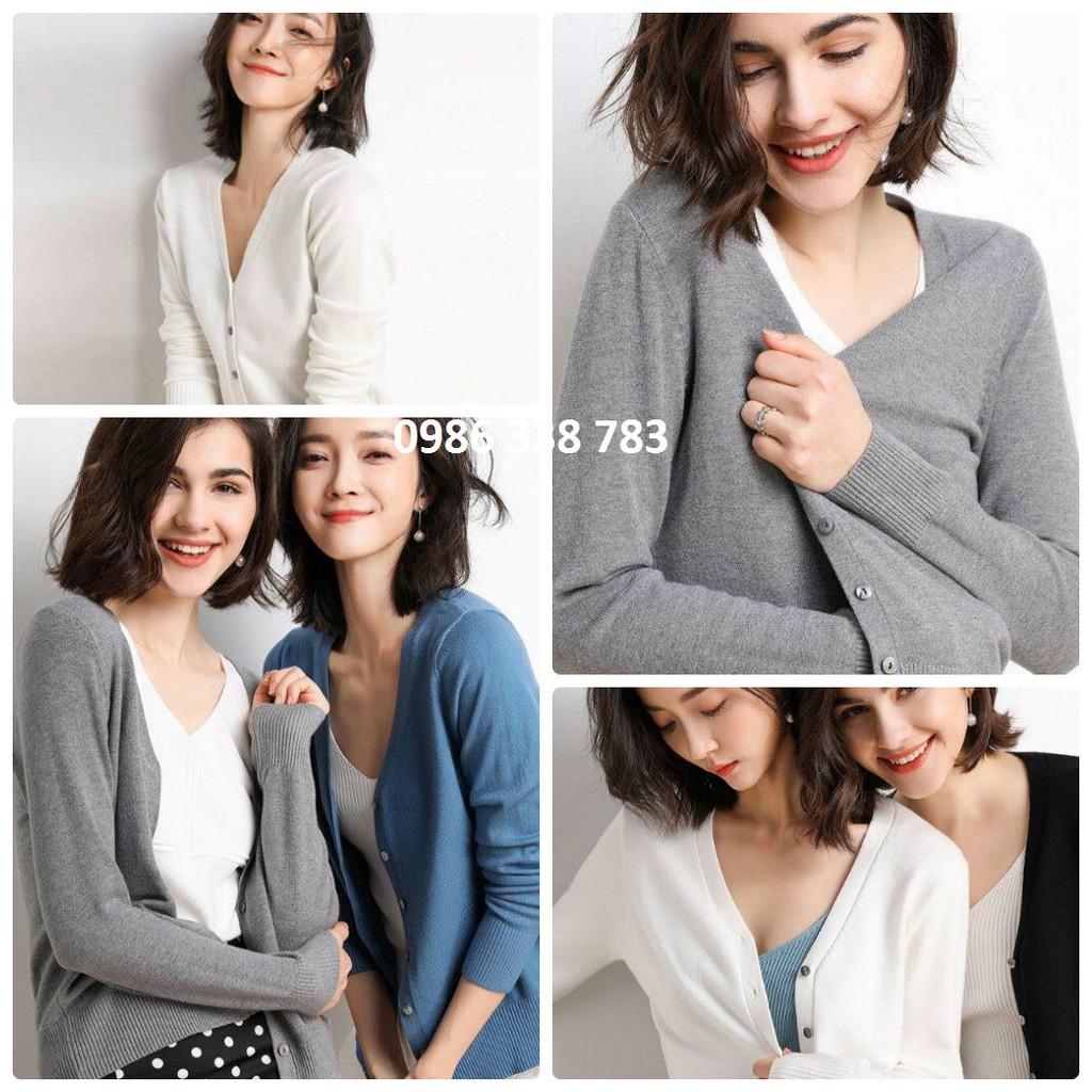 Áo khoác len cardigan lông cừu xuất Nhật - Loại 1