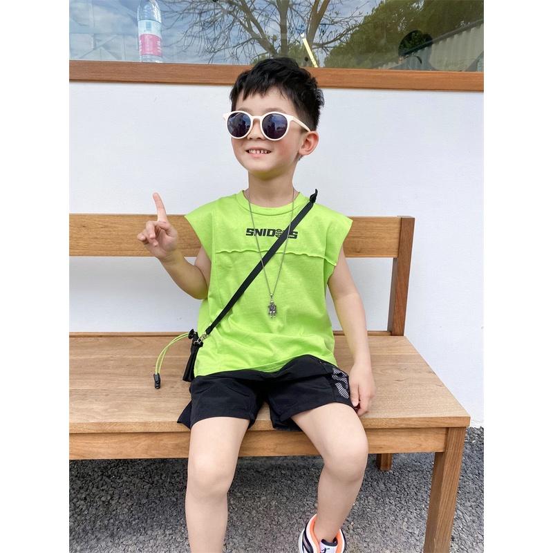 Thời trang bé trai- áo phông áo thun sát nách ba lỗ bé trai phong cách Hàn Quốc 10-55kg