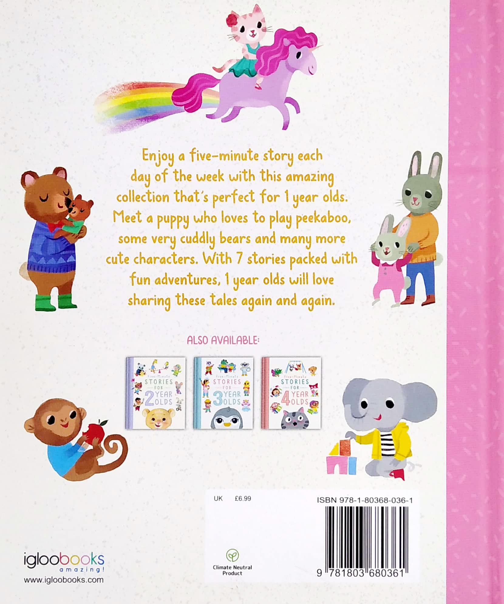 Five-Minute Stories For 1 Year Olds (Bedtime Story Collection)