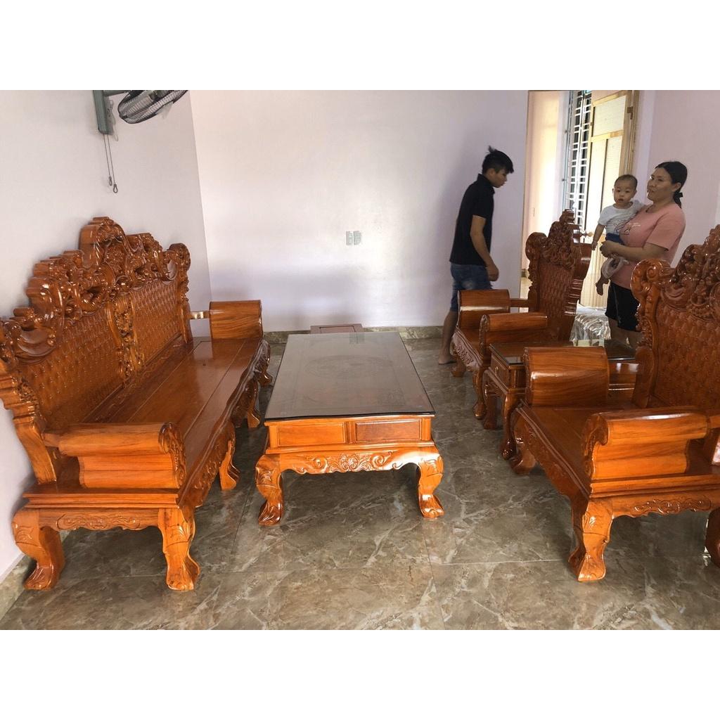 Bàn ghế Hoàng Gia gỗ gõ đỏ