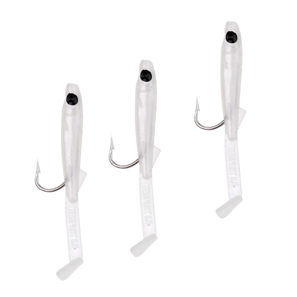 3pcs Eel Fishing Bait Artificial Lifelike Fishing Tackle Hooks Bionic Lures
