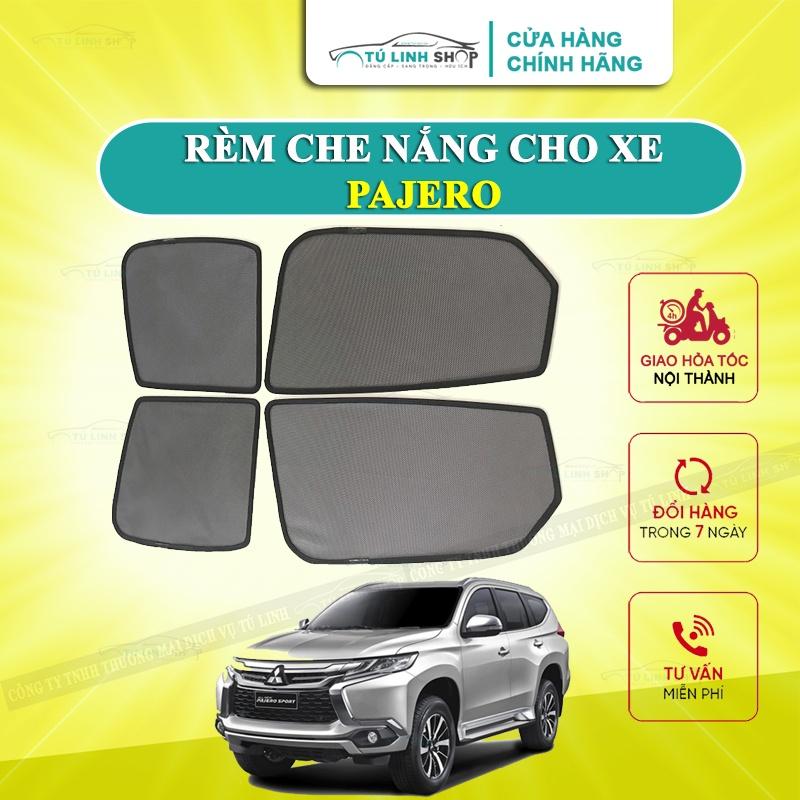 Rèm che nắng nam châm cho xe Mitsubishi Pajero Sport, bộ 4 tấm cho 4 cửa, hàng loại 1 cao cấp nhất, vừa khít kính