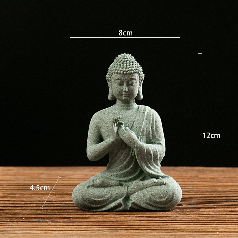 Tượng Phật bằng đá sa thạch xanh - ST01