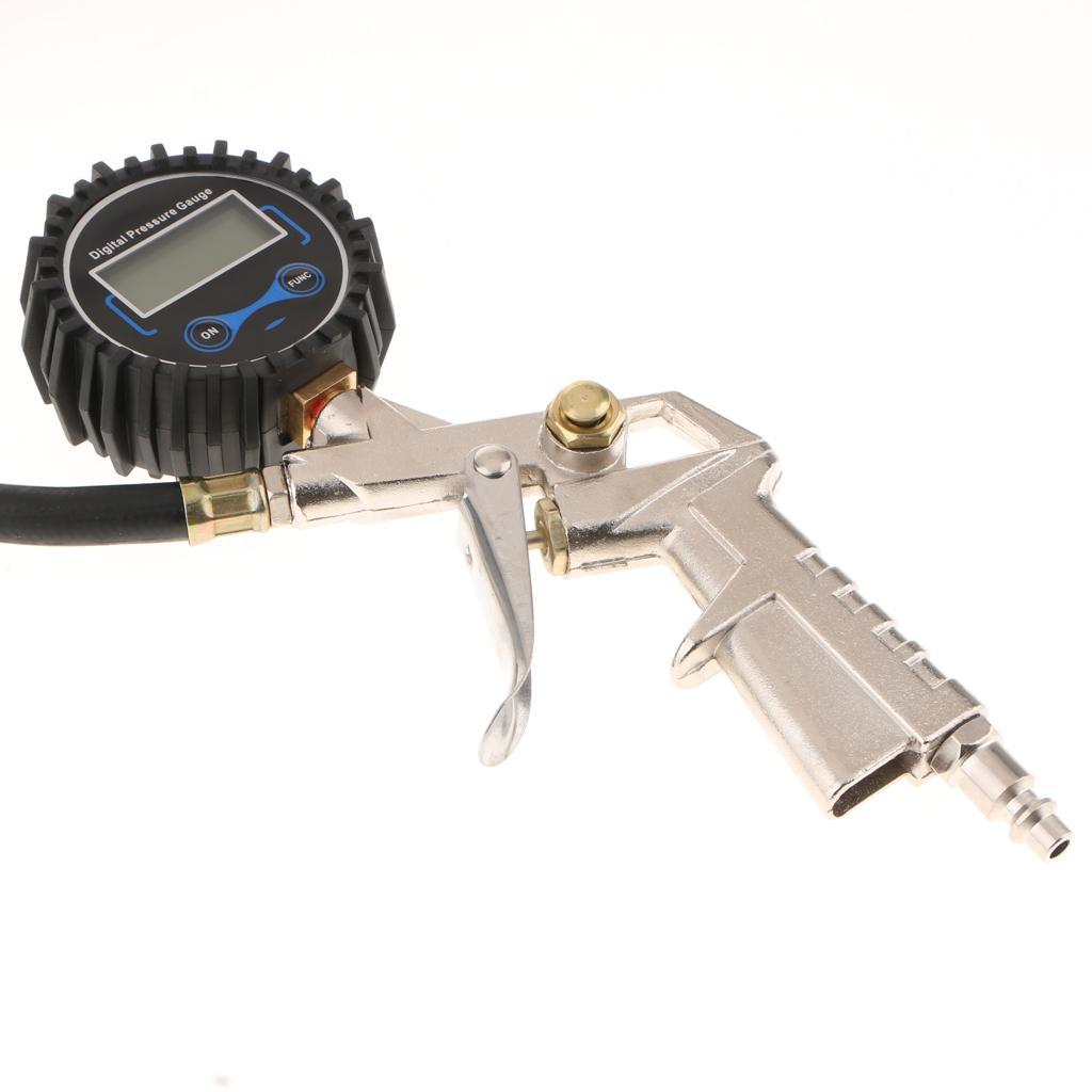 Tire Pressure Inflator Gauge Nozzles Digital Tire Inflation US connector