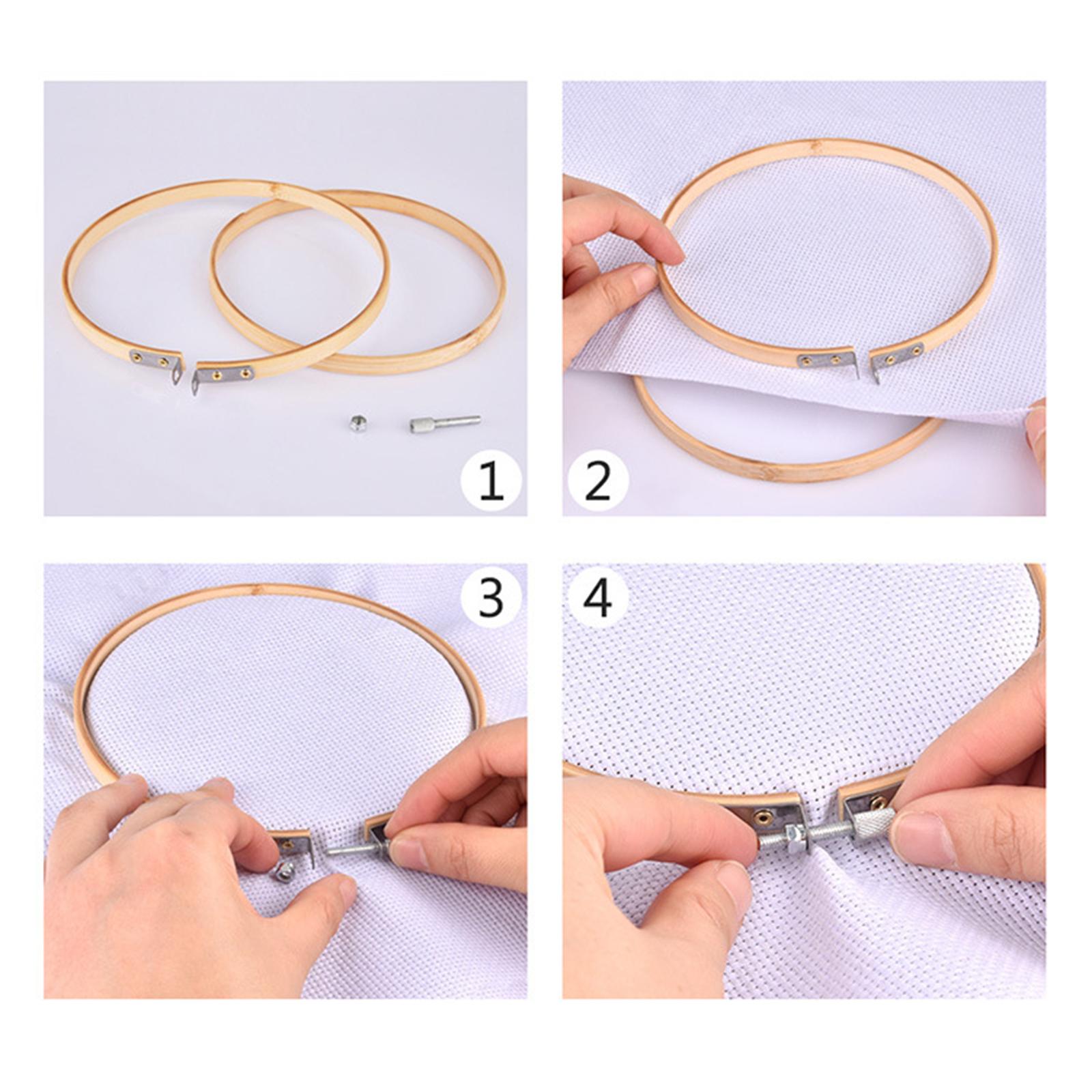 Embroidery Starter Kit Embroidery Hoop DIY Cross Stitch Sewing Kit for Adult