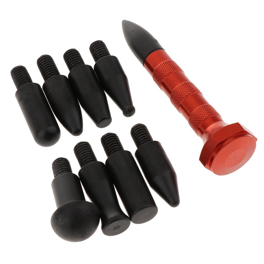 9pcs  Repair Tap Down Pen-Tips  Removal Tools Universal Orange