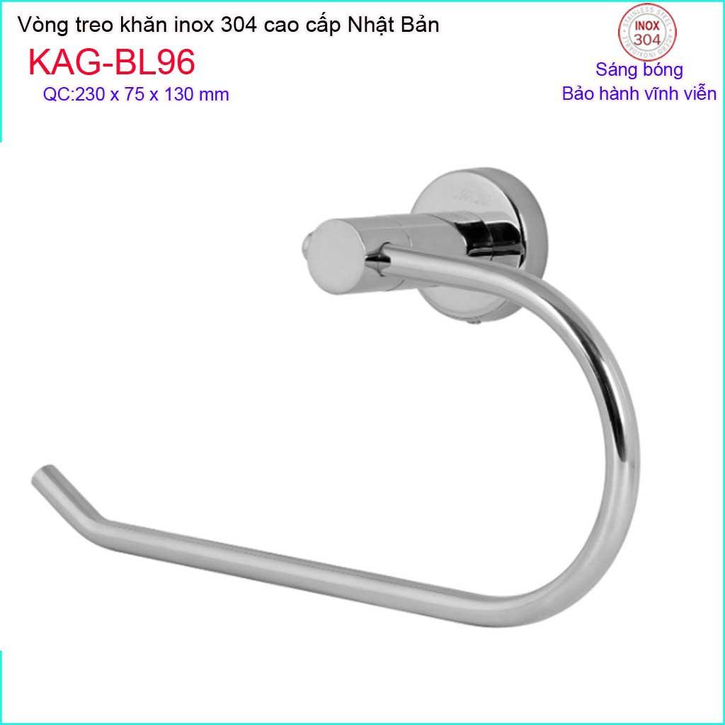 Vòng treo khăn Inox Kace, Vòi treo khăn tắm Inox SUS304 Nhật Bản