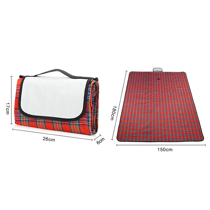 Thảm Trải Du Lịch Gấp Gọn Đa Năng, Kích Thước 150x180cm, Chống Thấm, Chống Bám Bẩn, Dễ Vệ Sinh