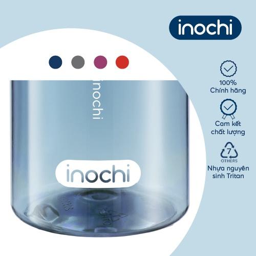 Bình nước Inochi - Kita Slim 350ml màu Ghi sữa/Hồng sen/Xanh chàm/Cam sữa