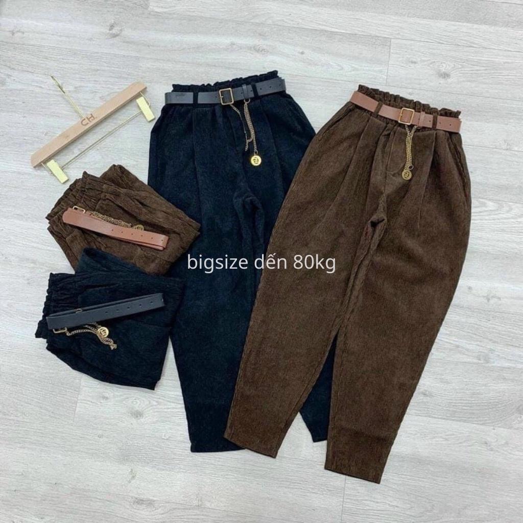 Quần Bom Nhung Tăm - Quần Nhung