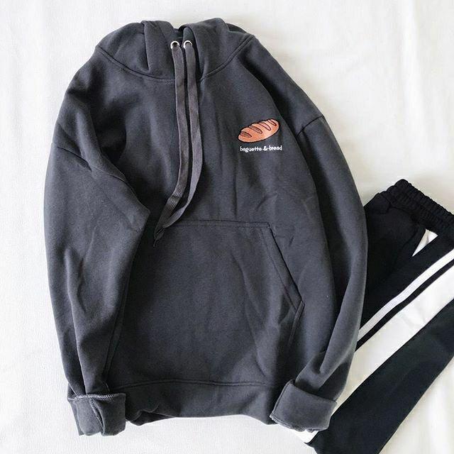 Áo hoodie nỉ nam nữ MEANSTORE hd unisex có mũ form rộng phong cách Hàn Quốc