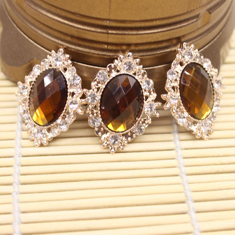 10 Chiếc Rhinestone Flat Back Hạt Nút Sổ Lưu Niệm Chỉnh Trang